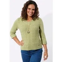 Witt Strickpullover Pullover 3/4-Arm Struktur