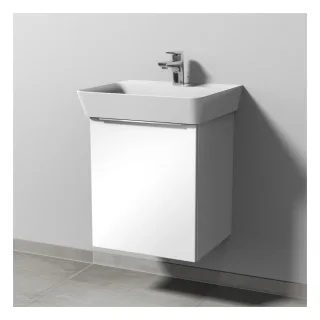 Sanipa 3way Waschtischunterbau zu Ideal Standard Connect Air Cube Waschtisch mit 1 Tür, Anthrazit-Ma UM64522