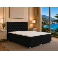 Best for Home Boxspringbett Trinity K-14 mit 7-Zonen-Matratze und Stauraum (Boxspringbett-Set, 1-St., Boxspringbett-Set inklusive Matratze, Topper und Bettkästen), 7-Zonen-Matratze, PUR-Schaum-Topper, gepolstertes Kopfteil