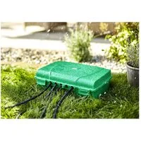 HEITRONIC Gartensteckdose Heitronic 21046 Verteilerbox Grün, 21046
