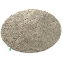 Kubus Duschmatte Elara, Runde Badematte aus hochwertiger Mikrofaser, Polyester, Rund, Rutschhemmend und kompatibel mit Fußbodenheizung