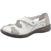 Rieker Slipper Spangenschuh, Schlupfschuh, Komfortschuh mit Klettverschluss