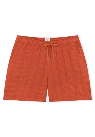 SCHIESSER - Hose kurz terracotta - Gr. - 38