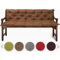 sunnypillow Bankauflage Bankauflage Stuhlkissen viele Farben und Größen zur Auswahl, 110x50x50cm braun