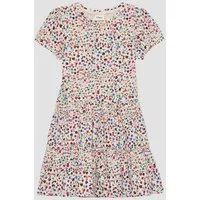 s.Oliver Minikleid Kleid Stufenkleid mit All-over-Print