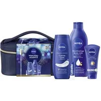 Nivea Hautpflege-Set WOHLFÜHLMOMENTE - MOMENTS OF JOY Set, 4-tlg.