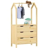 IDIMEX Kommode AMIRA, Kinderzimmer Kommode Kleiderschrank Kinderkleiderschrank