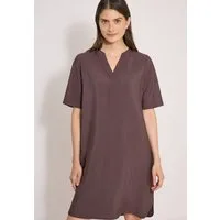 CECIL Sommerkleid Viskosemix, Split Neck, knieumspielend