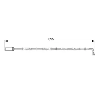 Bosch Warnkontakt f?r Bremsbel?ge vorne BMW 1er 2er 3er 4er 1987473050
