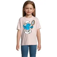 Blondie & Brownie T-Shirt Beauty Schlumpf Kinder Shirt Spiegelmotiv Baumwolle Jersey Komfort Kinder T Shirt Beauty Schlumpf Motiv Baumwolle Kurzarm bequem