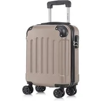 YONSLY Hartschalen-Trolley Hartschalen-Koffer Trolley 360° Rollen, robuster Reisekoffer, 4 Rollen, mit Zahlenschloss, für Business und Urlaub 46/55/66/76 cm