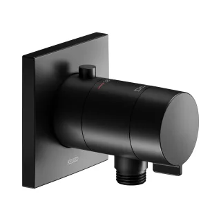 Keuco IXMO Black Selection Thermostatarmatur Unterputz, m.Schlauchanschluss, eckig, schwarz matt 59554370002