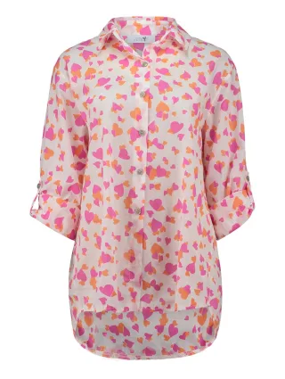 HaILYS - LS C BL Mo44ria 8920 pink orange hearts - Gr. - M
