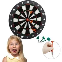 relaxdays Dartscheibe Soft Darts 42 cm, (7-tlg)