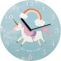 Something Different Wanduhr Wanduhr Regenbogen Einhorn Unicorn