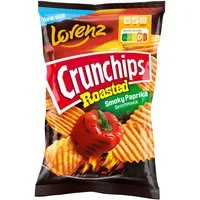 Crunchips Knabberei, Crunchips Roasted Smoky Paprika Chips mit Paprika Geschmack 110g