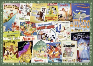 Ravensburger 19874 - Disney Vintage Movie Poster (1000 Teile)
