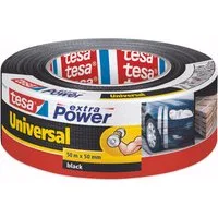 tesa Klebeband (Packung, 1-St) Gewebeband ideal zum Reparieren, Abdichten & Befestigen - schwarz