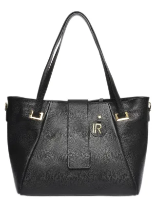 Isabella Rhea Schwarz Rindsledertasche