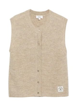 s.Oliver - Strickjacke beige - Gr. - 36