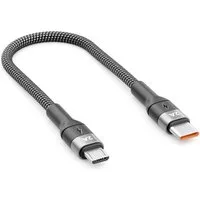 deleyCON 0,15m USB 2.0 Micro USB Kabel Ladekabel Datenkabel USB-C auf Micro USB-Kabel
