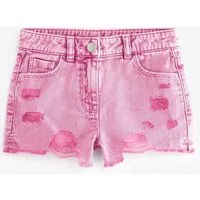 Next Jeansshorts Shorts in Used-Optik mit ausgefransten Rändern (1-tlg)
