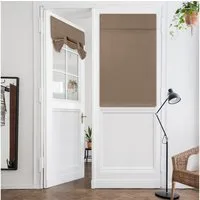BYSURE Türvorhang Französische Türvorhänge, Sichtschutz, Verdunkelung für Glastüren (1 St), Klettband, blickdicht, Türgardine Einfache Montage für Küche Wohnzimmer Bad