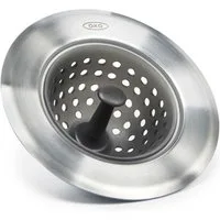 OXO Good Grips Abflusssieb, Edelstahl, Silikon, (1-St)