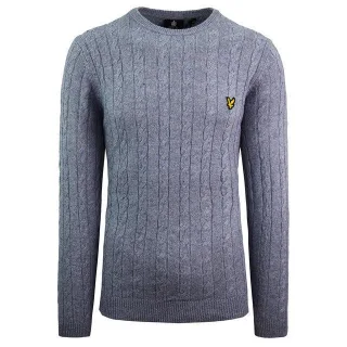 Lyle & Scott Zopfstrickpullover für Herren in Blau