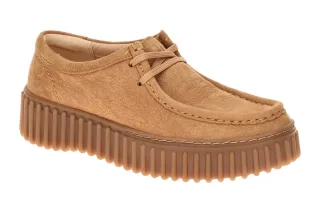 Clarks TORHILL BEE 26172084 4 hell-braun - bequeme Halbschuhe f?r Damen