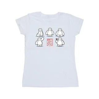 Disney Damen/Damen Big Hero 6 Baymax Viele Posen T-Shirt aus Baumwolle (Weiß)