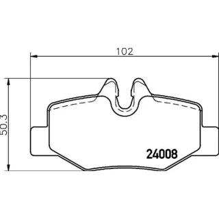 Hella Warnkontakt vorne Jaguar F-Type Xf Xj Xk 8DK355252-111