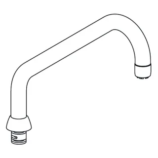KWC Schwenkauslauf GASTRO A250, oben, T215. 1/2, chromeline,112141 112141