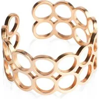 ALEXASCHA Fingerring Geometrischer Edelstahlring • verstellbare Größe • Offener Ring Damen