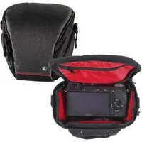 Hama Kameratasche Kamera-Tasche Sambia 80 Colt Foto-Tasche Universal, Case Schultergurt Tragegriff Zubehör-Fächer Systemkamera Digitalkamera