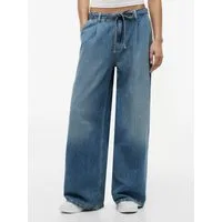 Tommy Jeans Loose-fit-Jeans CHARLIE MR LOOSE W Denim mit Leinen, loose fit, teil-elastisches Bündchen