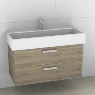 Artiqua 415 Waschtischunterschrank für Living City 818437 Sanremo Eiche quer NB, 415-WU2L-L11-7144-4 415-WU2L-L11-7144-428