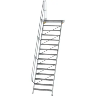 Munk Treppe mit Plattform 60° Stufenbreite 1000 mm - 600415