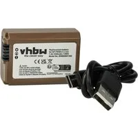 vhbw Akku passend für Sony Alpha 6, 6100, 6300, 6400, 5100, 55V, 6000, Kamera-Akku Akku Li-Ion 1030 mAh (7,4 V, 1 St), Leistungsfähiger Austausch-Akku für Digitalkamera, Spiegelreflexkamera