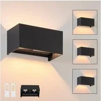 Nettlife LED Wandleuchte Schwarz Up und Down Außenlampe Garten Aussen Lampe, Aussen, LED wechselbar, Warmweiß, für Wohnzimmer Schlafzimmer Garten Terrasse Flur