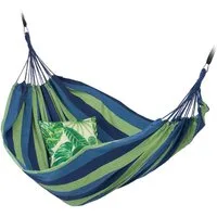 relaxdays Hängematte XXL Baumwolle, Türkis