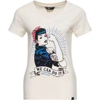 QueenKerosin Print-Shirt We can do it (1-tlg) mit großem Vintage Druck vorne