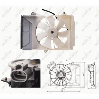 NRF K?hlerl?fter Toyota Yaris P13 47697