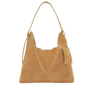 Dune London - Schultertasche, Wildleder (Hellbraun)