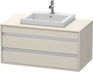 Duravit Ketho Konsolenwaschtischunterbau wandhängend Taupe Matt 1000x550x496 mm - KT675509191 KT675509191