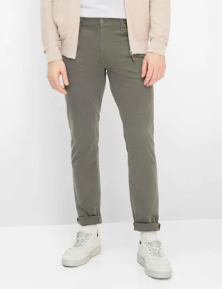 Brax Herren Five-Pocket-Hose Style CHUCK OLIVE Grün Oliv, grün - oliv, Gr. 31/34