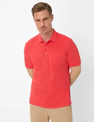 Brax Herren Polo Style PETE hibiscus, Rot, Gr. 5XL