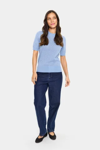 Strickpullover MilaSZ Gerade Passform blue