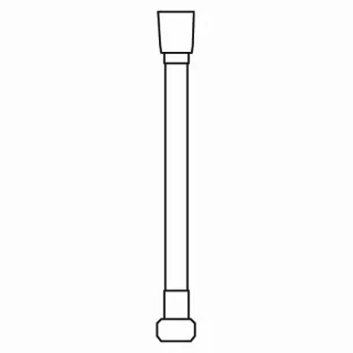 KWC Brauseschlauch, Wannenrandsystem,A014902HCR A014902HCR