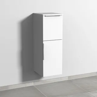 Sanipa 3way Mittelschrank mit 1 Tür und 1 Auszug, Weiß-Soft, UM12543 UM12543